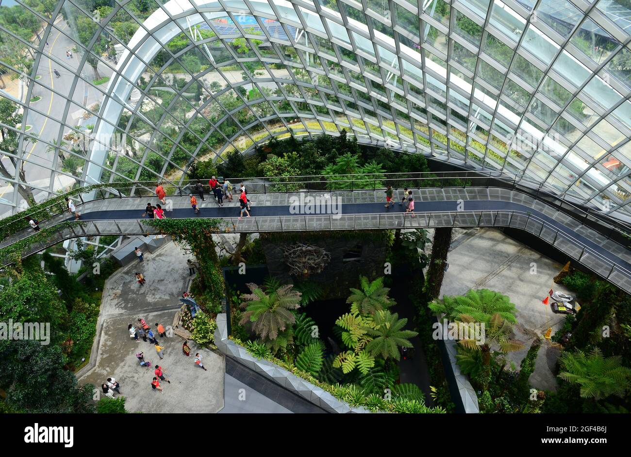 Singapur, Gardens by the Bay. Wolkenkuppel. Stockfoto