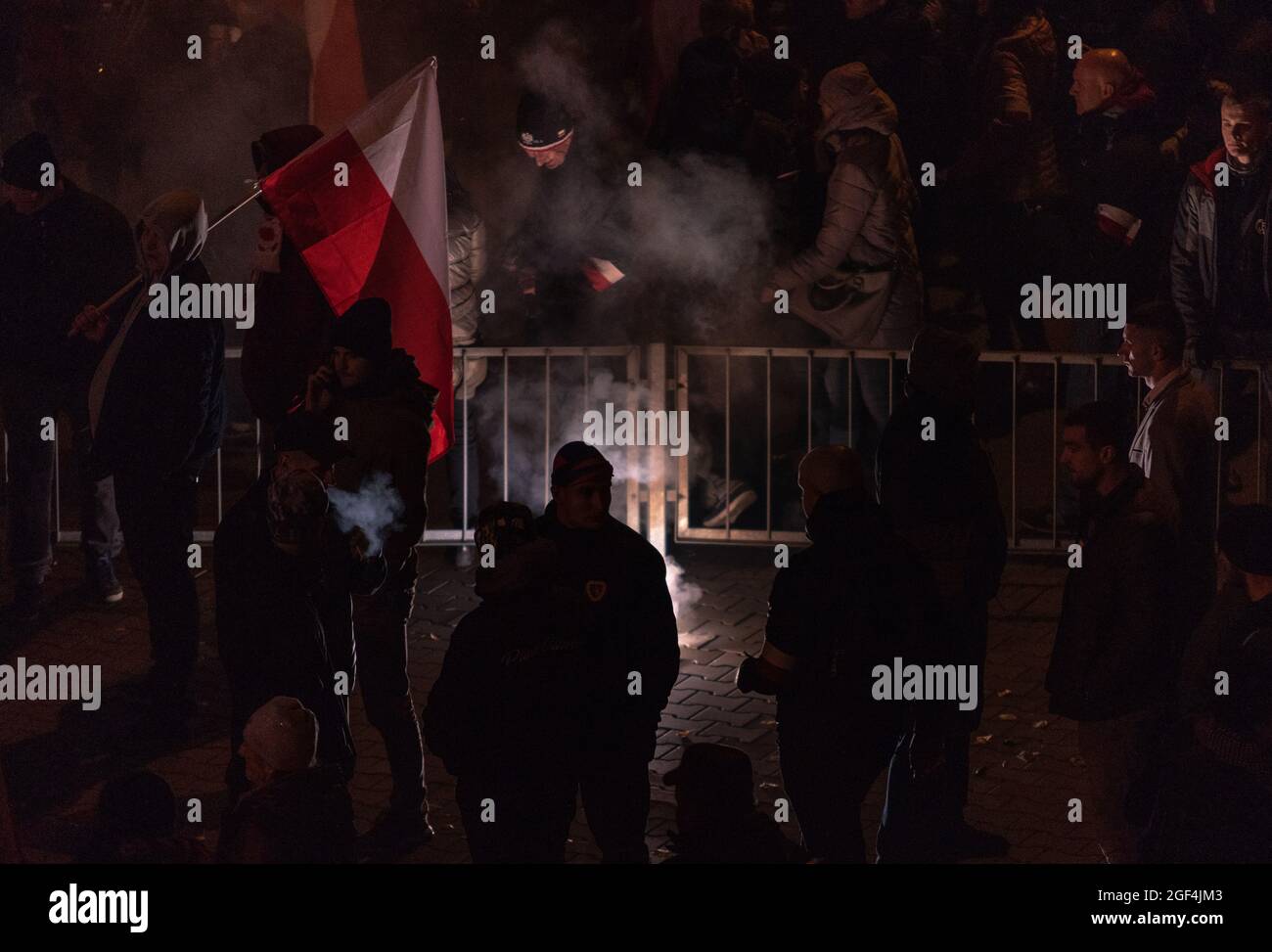 unabhängigkeitsmarsch in Polen Stockfoto