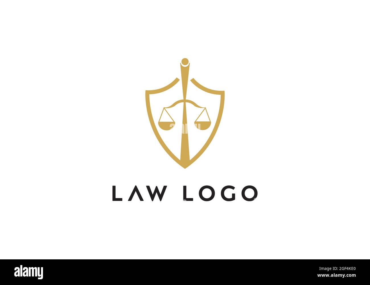 Anwaltskanzlei Logo Design Vorlage Stock Vektor