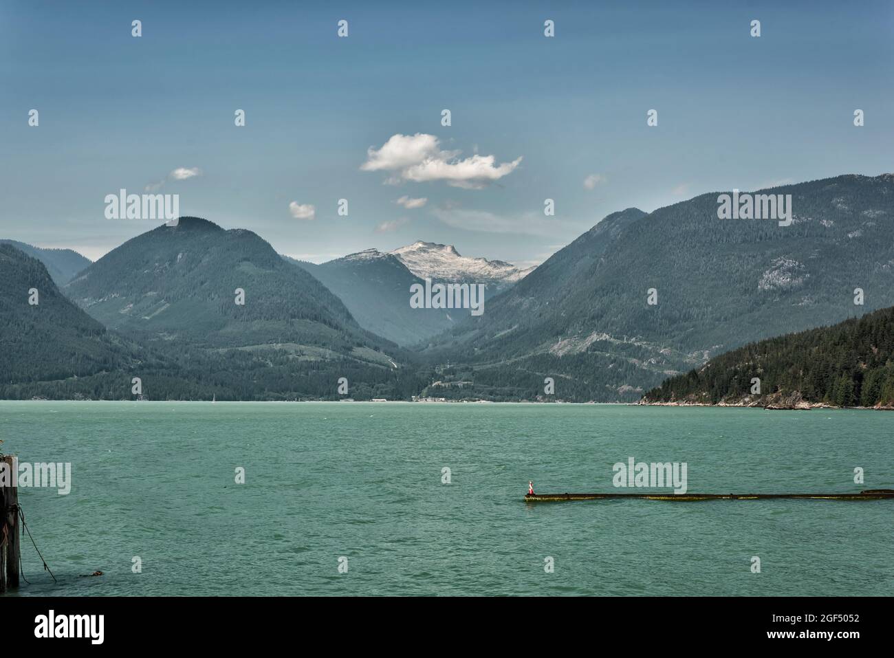Blick von Britannia - Sea to Sky Stockfoto