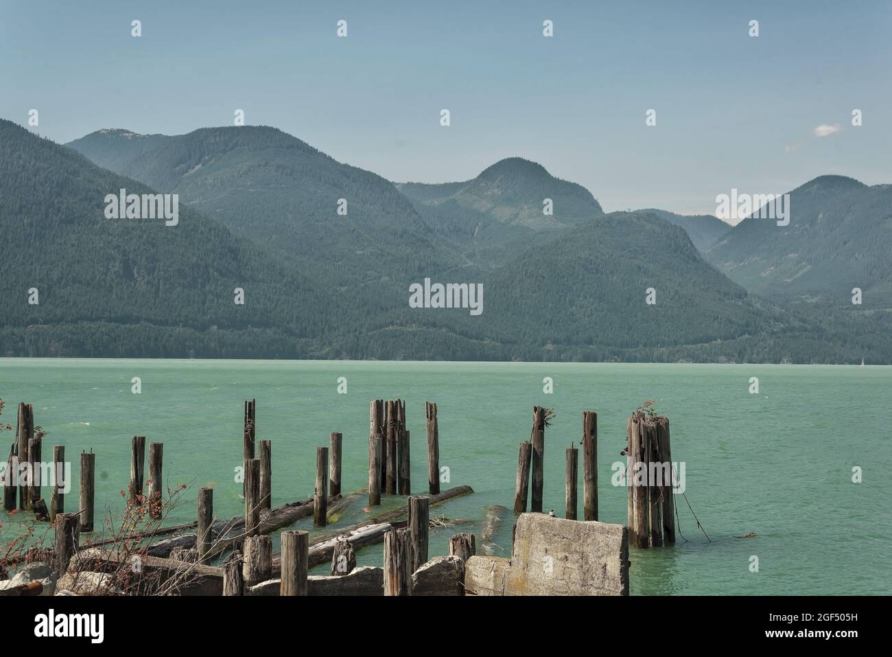 Blick von Britannia - Sea to Sky Stockfoto