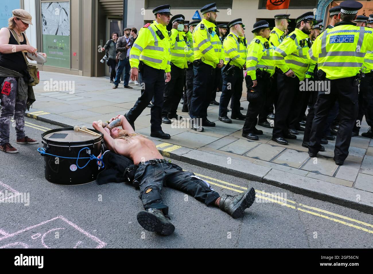 London, Großbritannien. 23. August 2021. Extinction Rebellion Protest Impossible Rebellion in Covent Garden. Klimawandel. Quelle: Waldemar Sikora Stockfoto