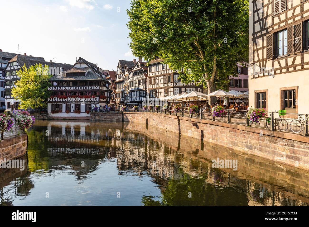 Frankreich, Bas-Rhin, Straßburg, Ill-Kanal in Petite France Stockfoto