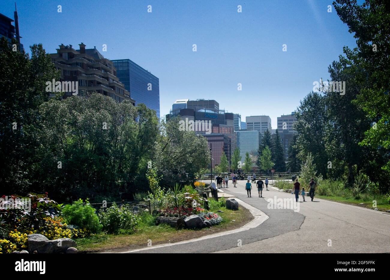 Prince's Island Park Calgary Alberta Stockfoto