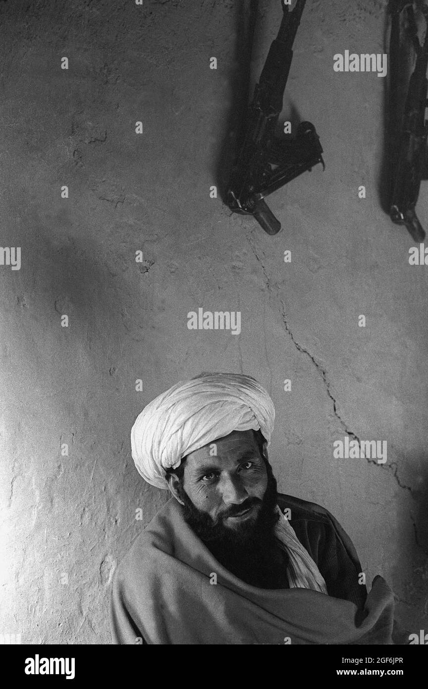 Mit islamischer Guerilla in afghanistan während der sowjetischen Besatzung 83-84 Stockfoto