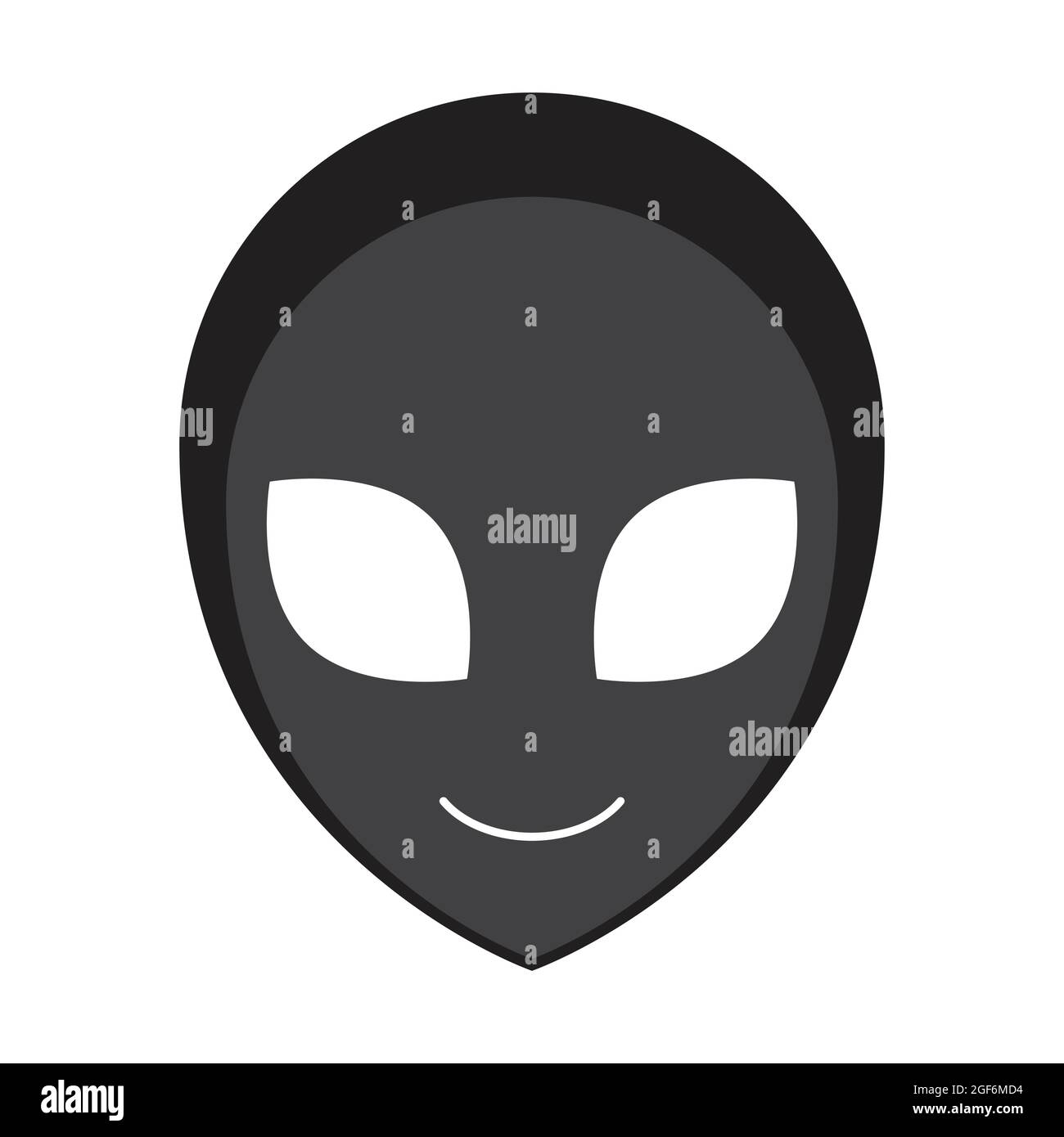 Alien Kopf icn Vektor für Ihre Website-Design, Logo, App, UI. Illustration Stock Vektor