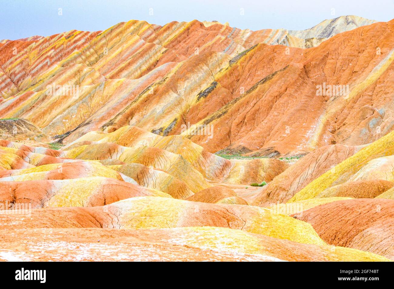 Danxia landform im Zhangye Nationalpark Provinz Guansu China Stockfoto