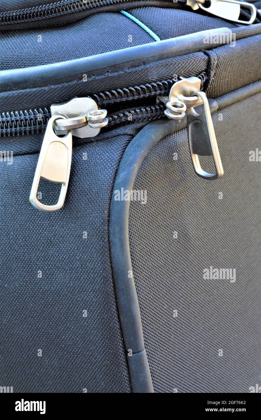 Reißverschluss an Jeans Stockfoto