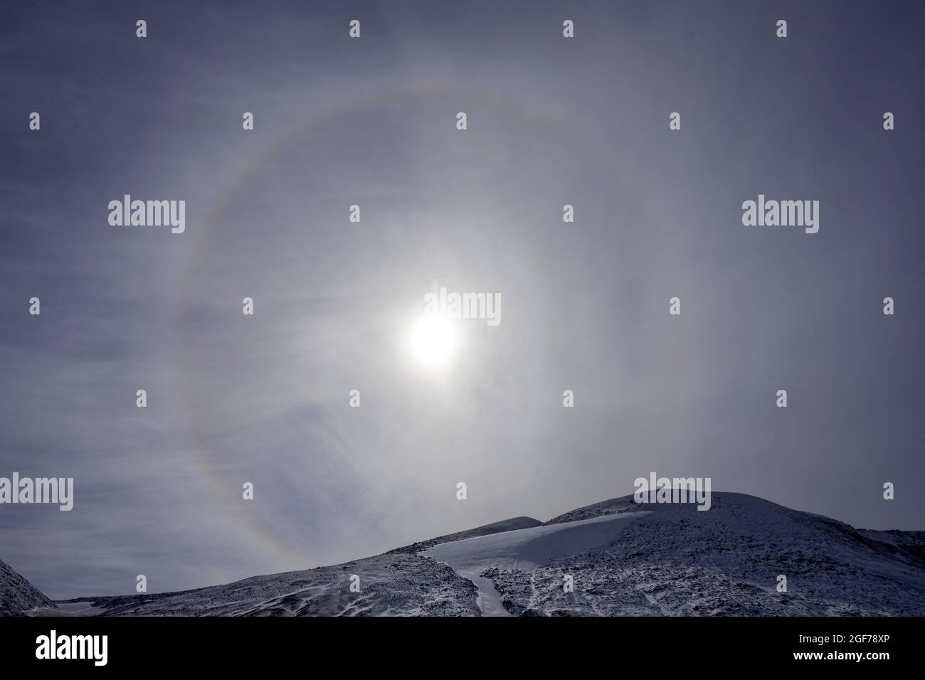 Wanderung durch Sunhalo, Hveradalir, Kerlingarfjoell, Suourland, Island Stockfoto