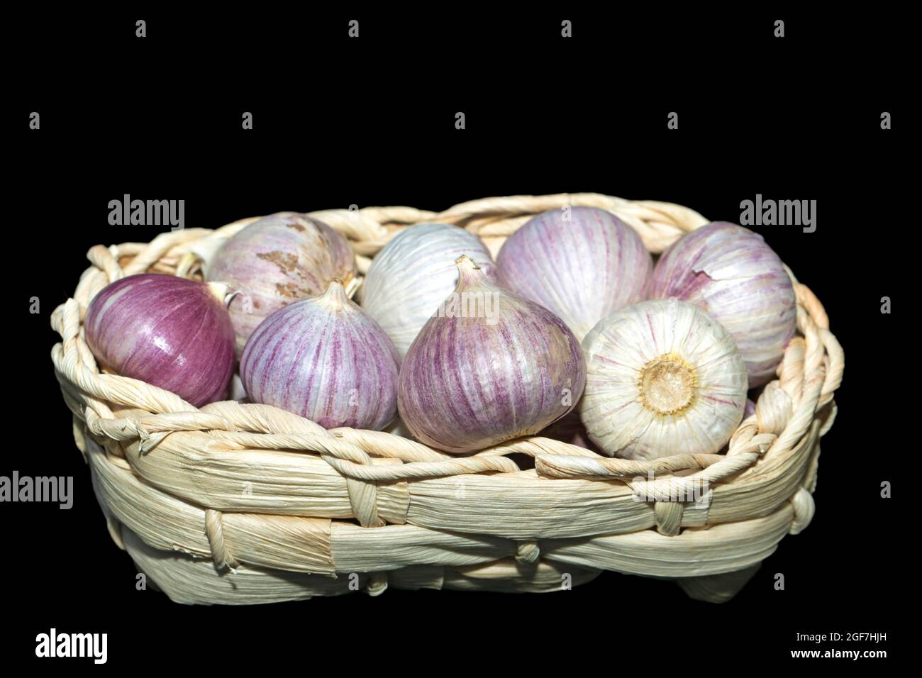 Solo-Knoblauch (Allium sativum) oder einzehiger Knoblauch aus der Bergregion Yunnan, China Stockfoto