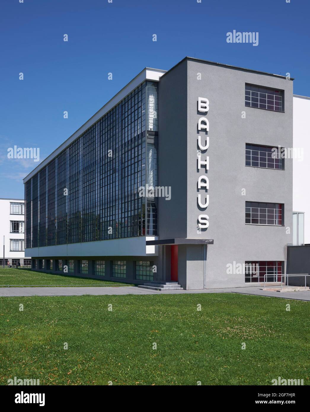 Bauhaus Dessau, Bauhausgebäude, Dessau, Sachsen-Anhalt, Deutschland Stockfoto