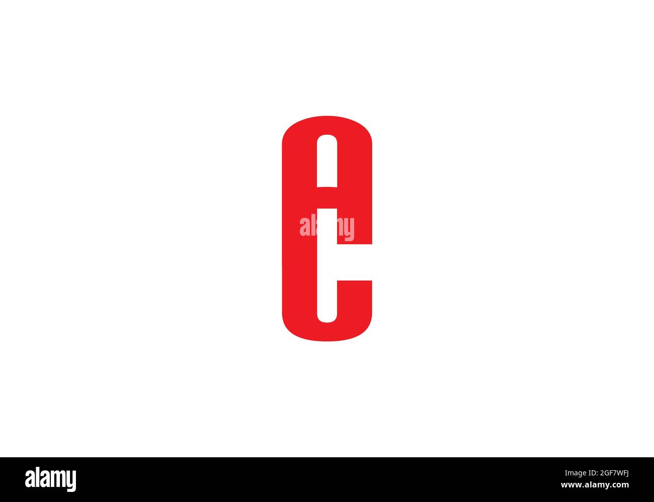 AC Logo Letter Design Vektorbild Stockfoto