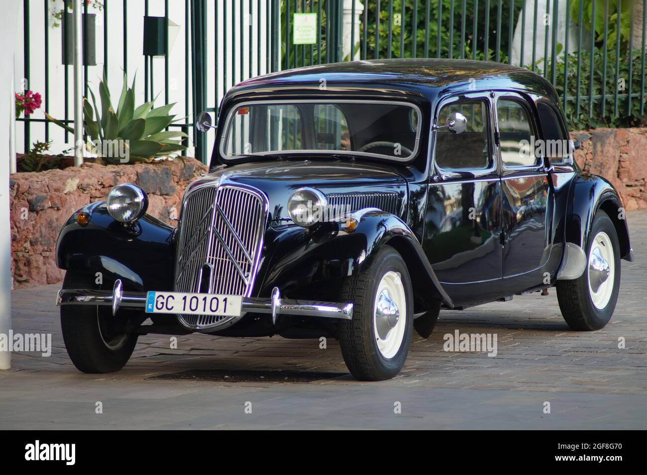 Schwarzes Auto - Canaray Inseln Stockfoto