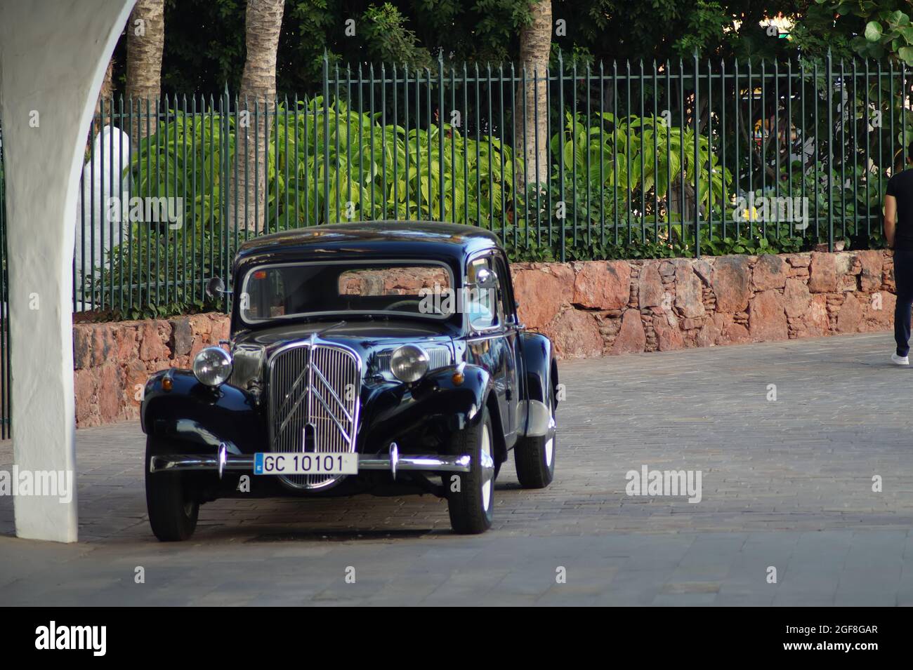 Schwarzes Auto - Canaray Inseln Stockfoto