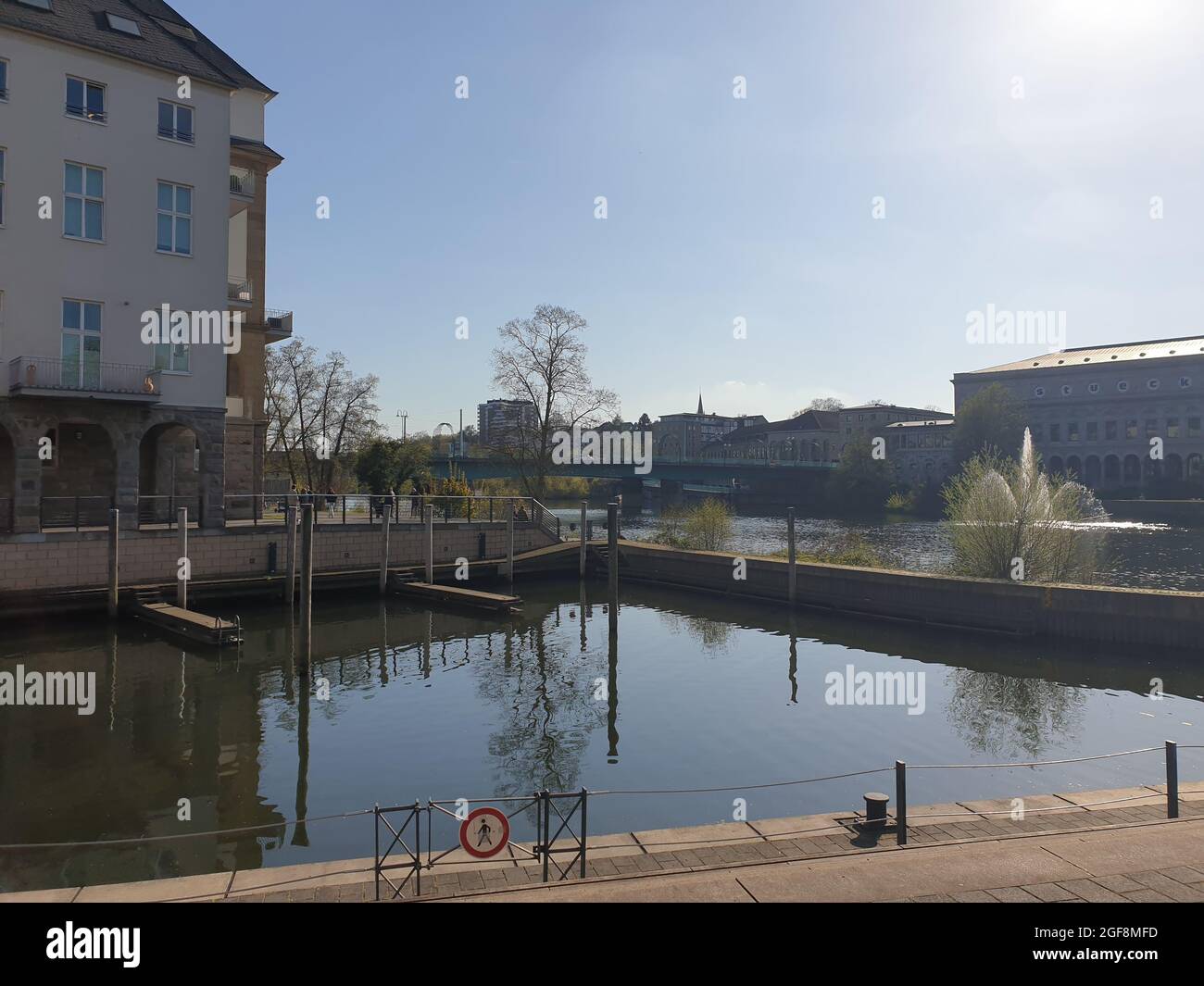 Blick auf den Jachthafen in Mülheim-Ruhr Stockfoto Blick auf den Jachthafen in Mülheim-Ruhr Stockfoto