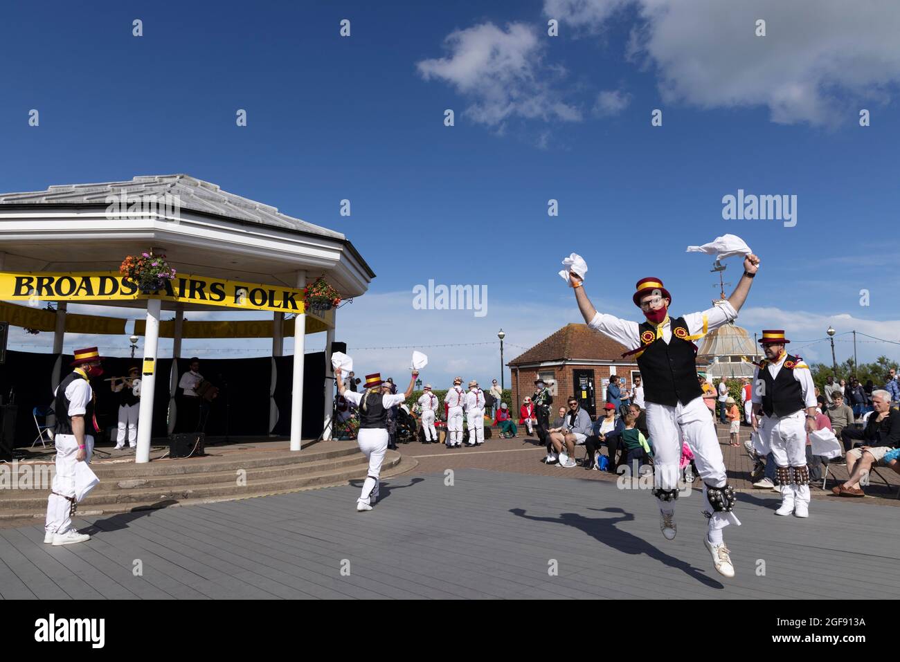 Marisco Morris bei der Broadstairs Folk Week, August 2021 Stockfoto