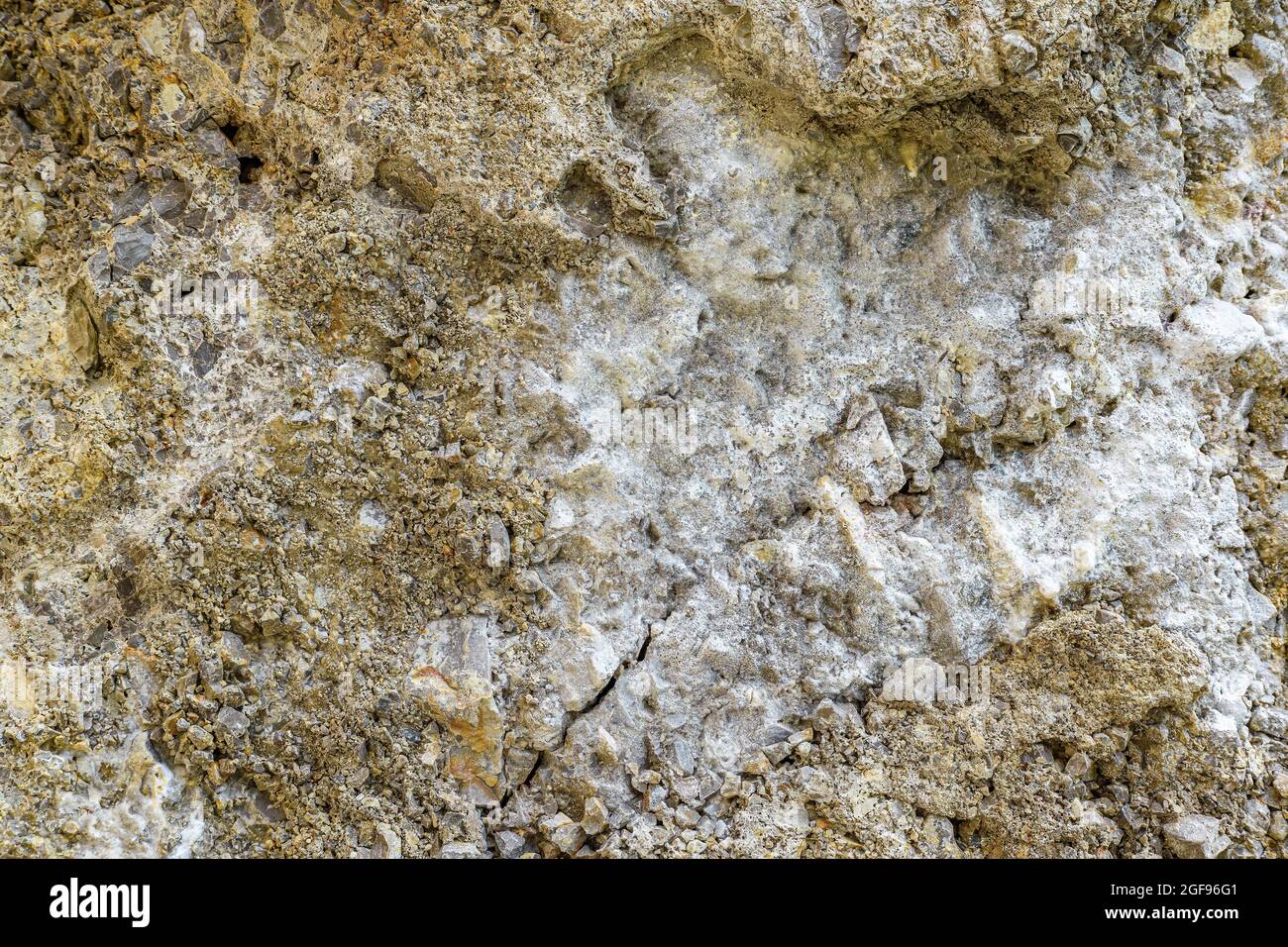 Nahaufnahme der natürlich strukturierten Steinoberfläche Stockfoto
