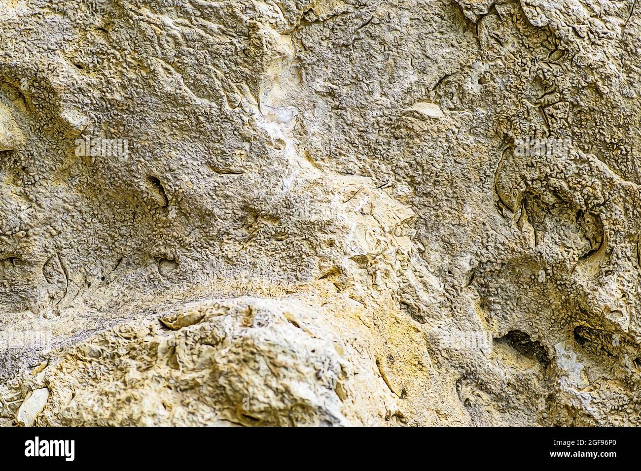 Nahaufnahme der natürlich strukturierten Steinoberfläche Stockfoto