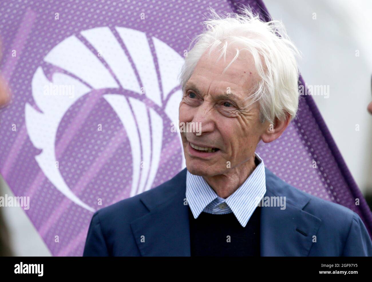 Aktenfoto vom 10/06/18 von Charlie Watts von den Rolling Stones während des One Day International in der Grange, Edinburgh zwischen Schottland und England. Der Rolling Stones-Schlagzeuger Charlie Watts ist im Alter von 80 Jahren gestorben, sagte sein Londoner Publizist Bernard Doherty in einer Erklärung an die PA-Nachrichtenagentur. Ausgabedatum: Dienstag, 24. August 2021. Stockfoto