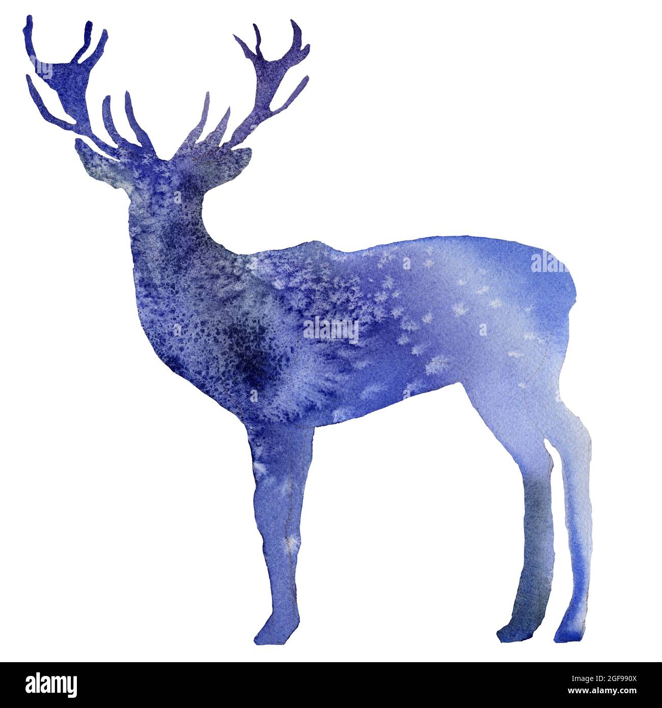 Hand gezeichneter hirsch -Fotos und -Bildmaterial in hoher Auflösung