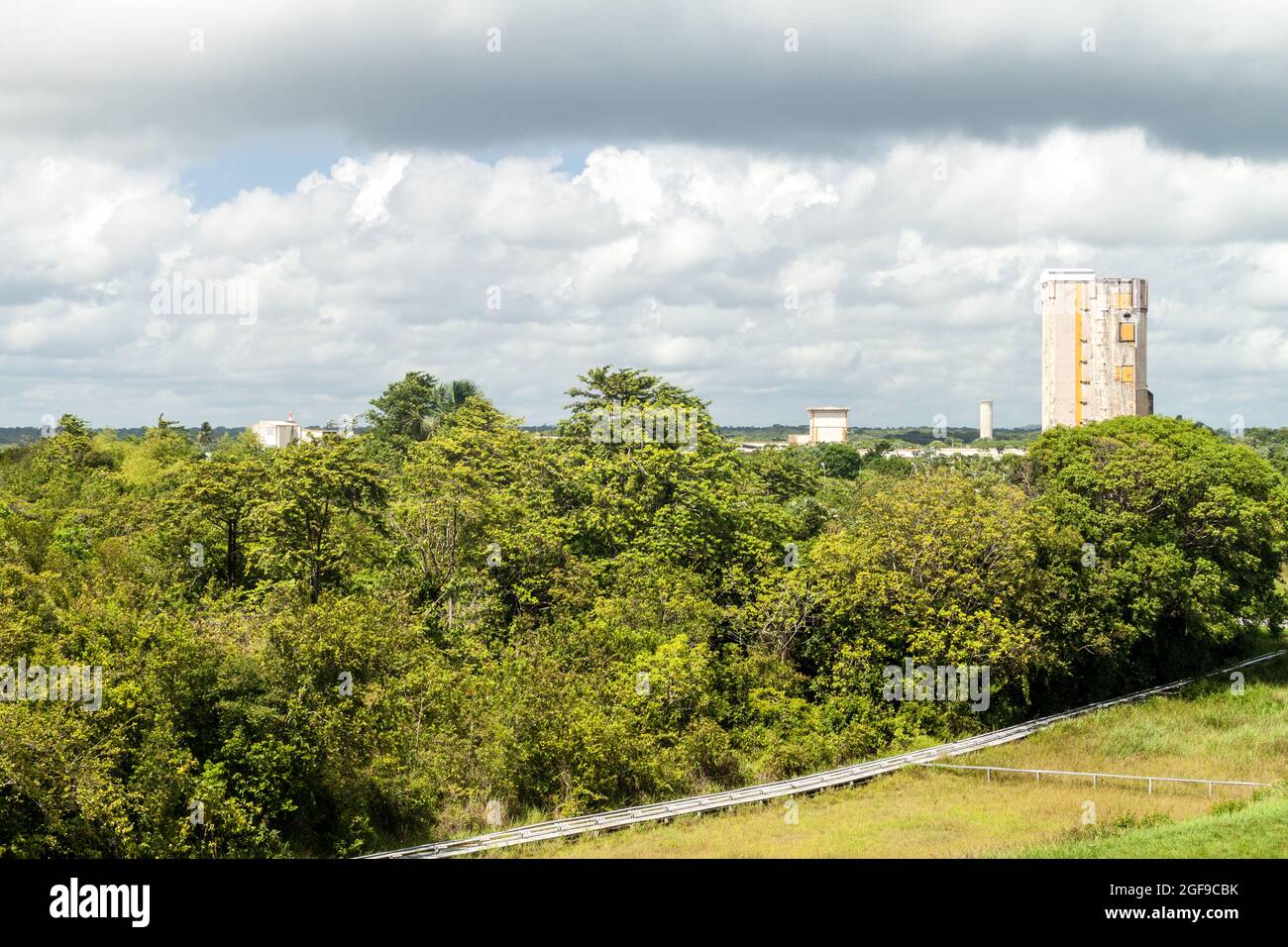 Ariane Launch Area 2, ehemalige Startrampe, im Centre Spatial Guyanais (Guayana Space Center) in Kourou, Französisch-Guayana Stockfoto