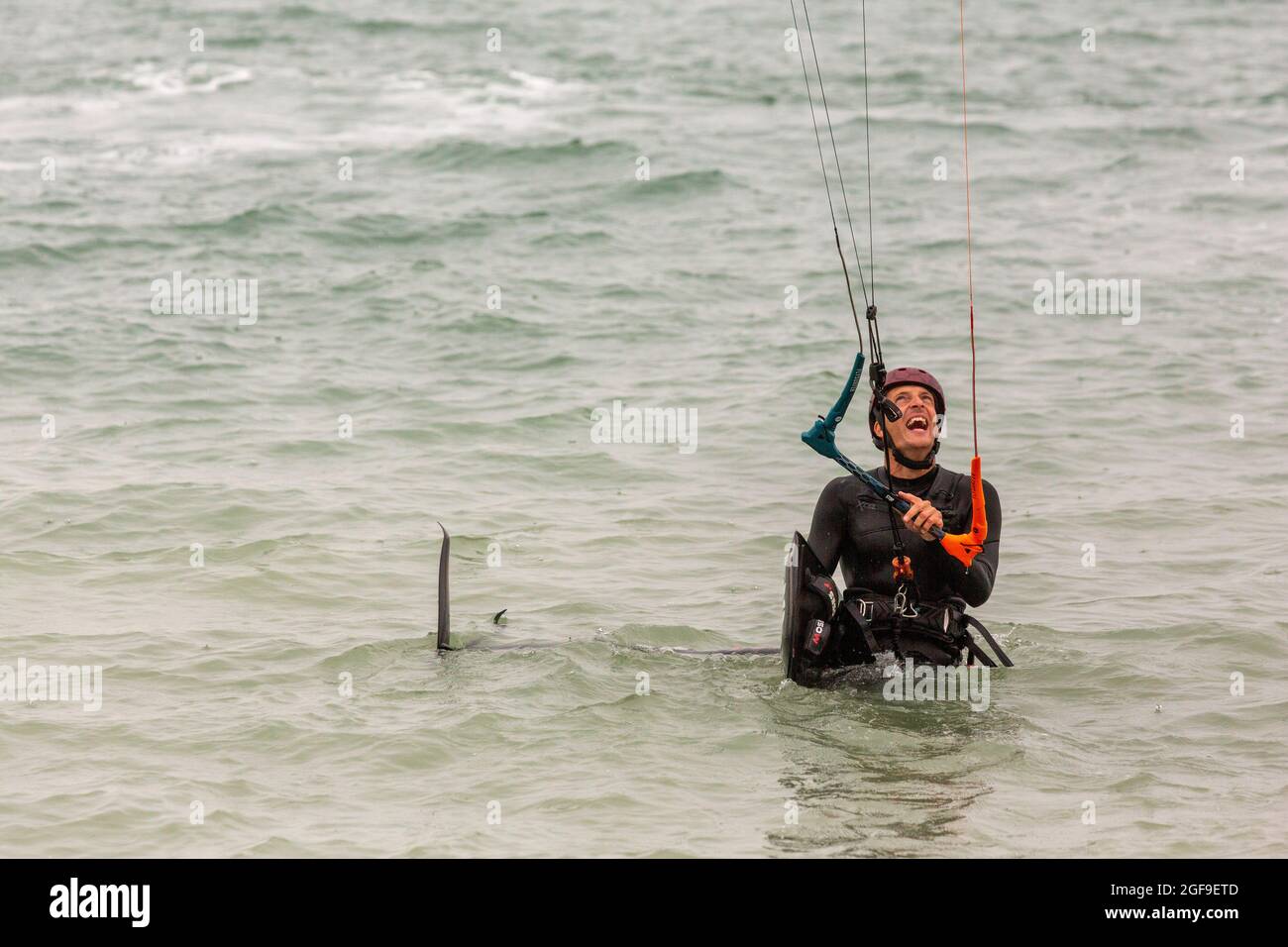 British Kitesurf Freestyle Campionships Weekend, Ramsgate, 21. Und 22. August 2021. Stockfoto
