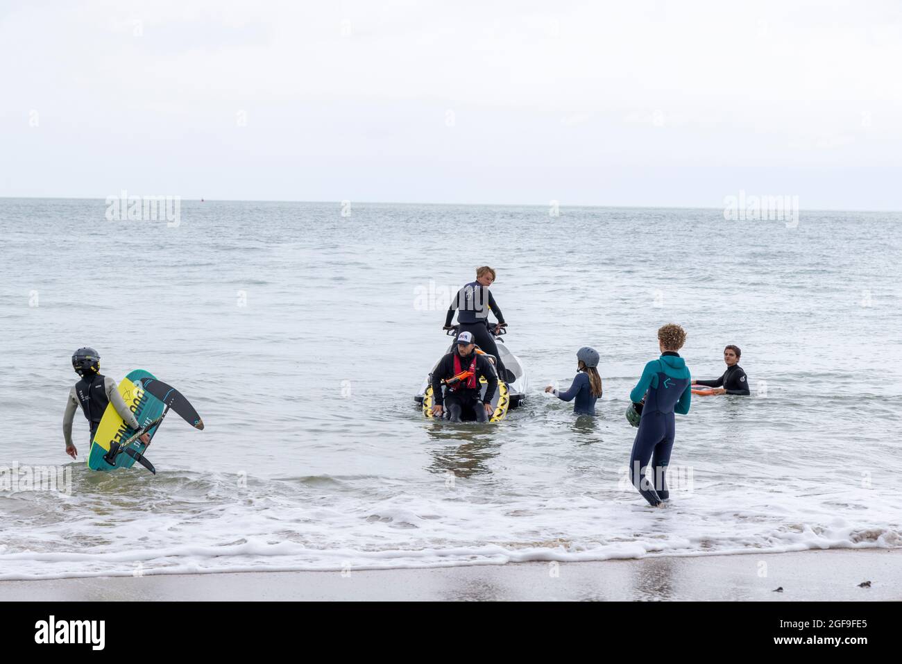 British Kitesurf Freestyle Campionships Weekend, Ramsgate, 21. Und 22. August 2021. Stockfoto