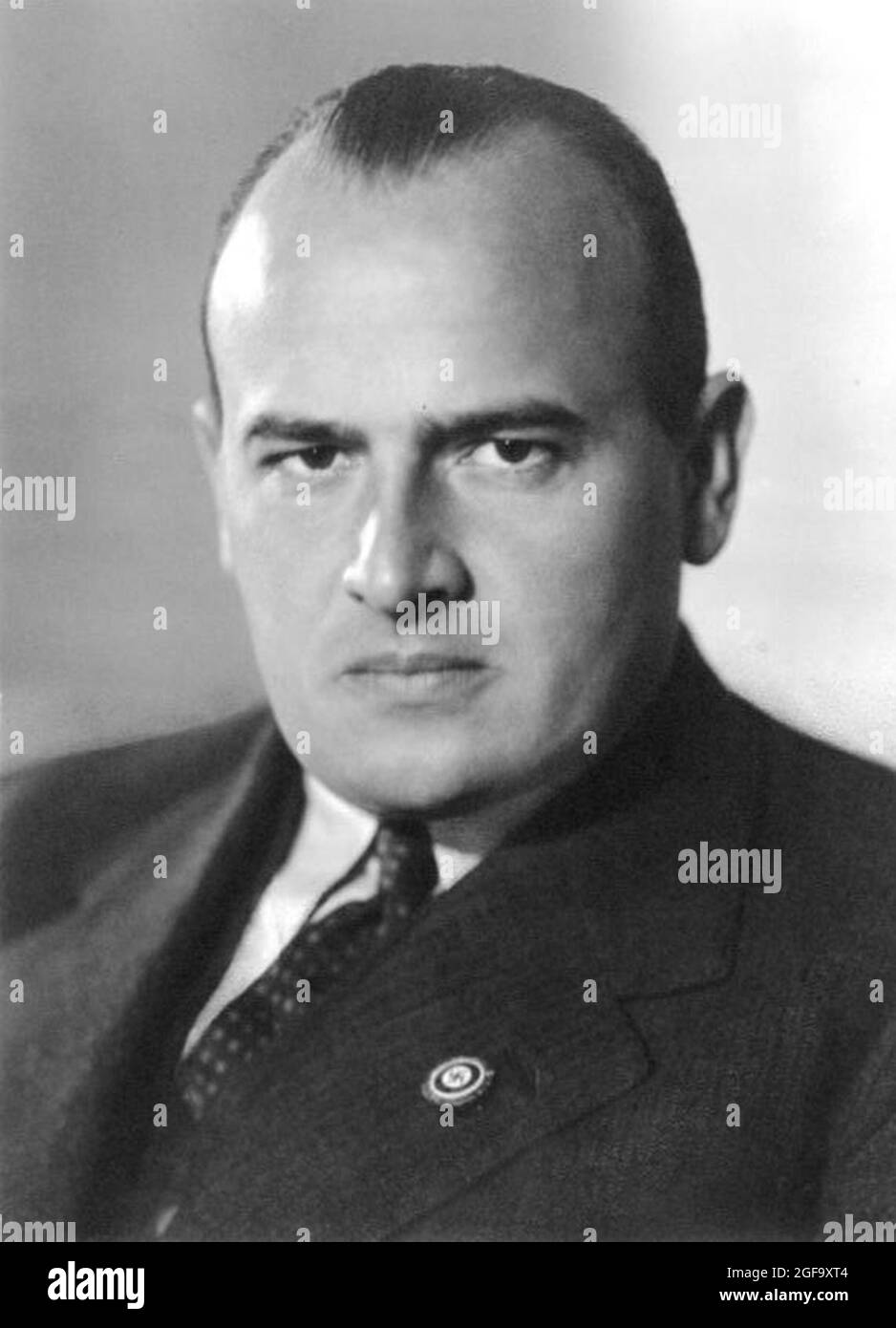 Der Nazi-Führer und Politiker Hans Frank, der Leiter des gefangenen Polen (der Generalregierung) war. Er wurde 1945 gefangen genommen, 1946 in Nürnberg vor Gericht gestellt und gehängt. Quelle: Deutsches Bundesarchiv Stockfoto