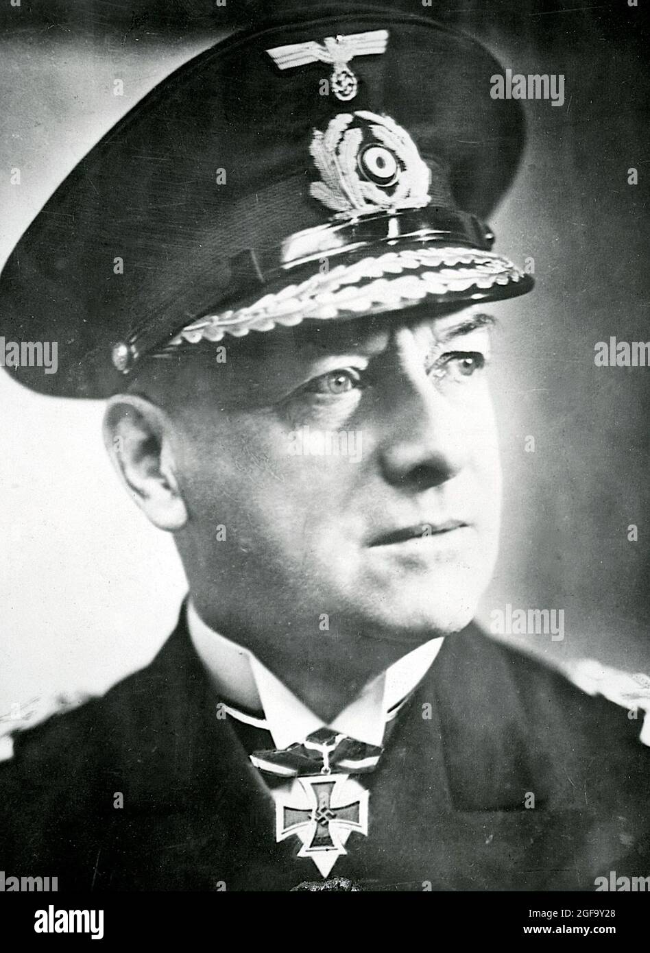 Ein Porträt des deutschen Marineoffiziers Admiral Erich Räder Stockfoto