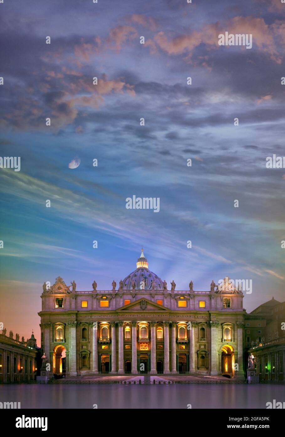 IT - ROM: Petersdom - Vatikanstadt Stockfoto