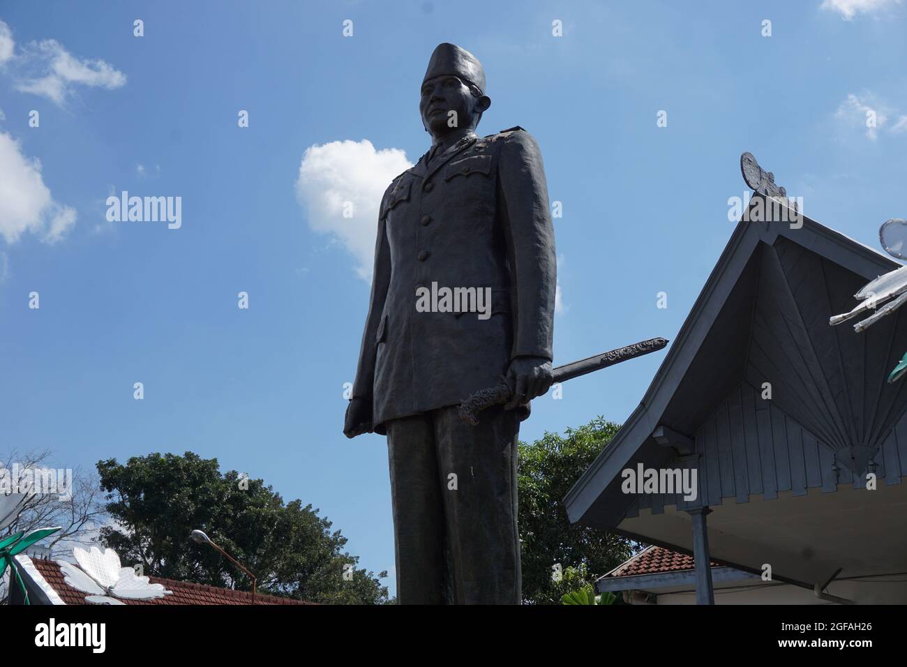 Die Statue von Bung Karno, Indonesiens erstem Präsidenten Stockfoto