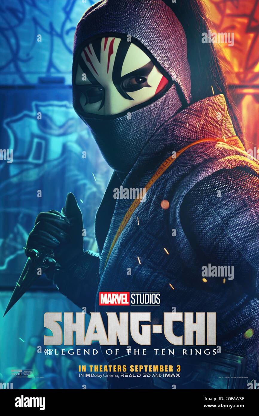 Die Zehn Ringe Teil 2 SHANG-CHI UND DIE LEGENDE DER ZEHN RINGE, US-Charakterplakat