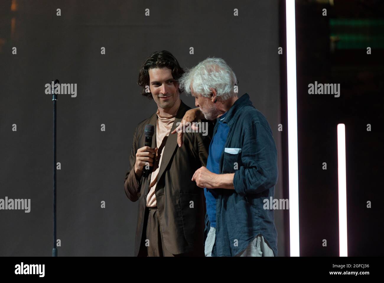 Michele Placido e Giovanni Caccamo – Parola Tour – Stockfoto