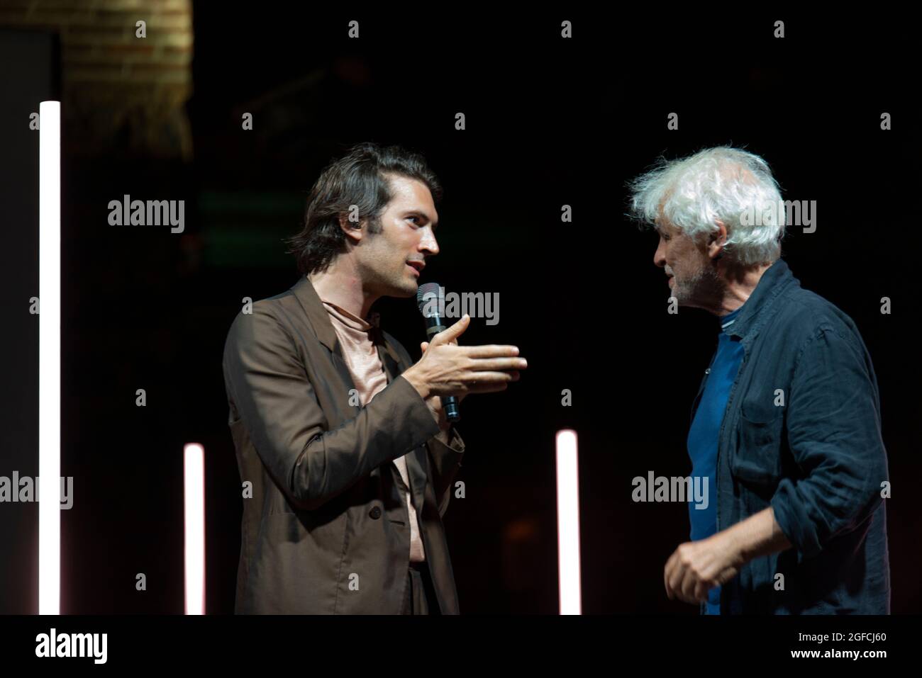 Michele Placido e Giovanni Caccamo – Parola Tour – Stockfoto