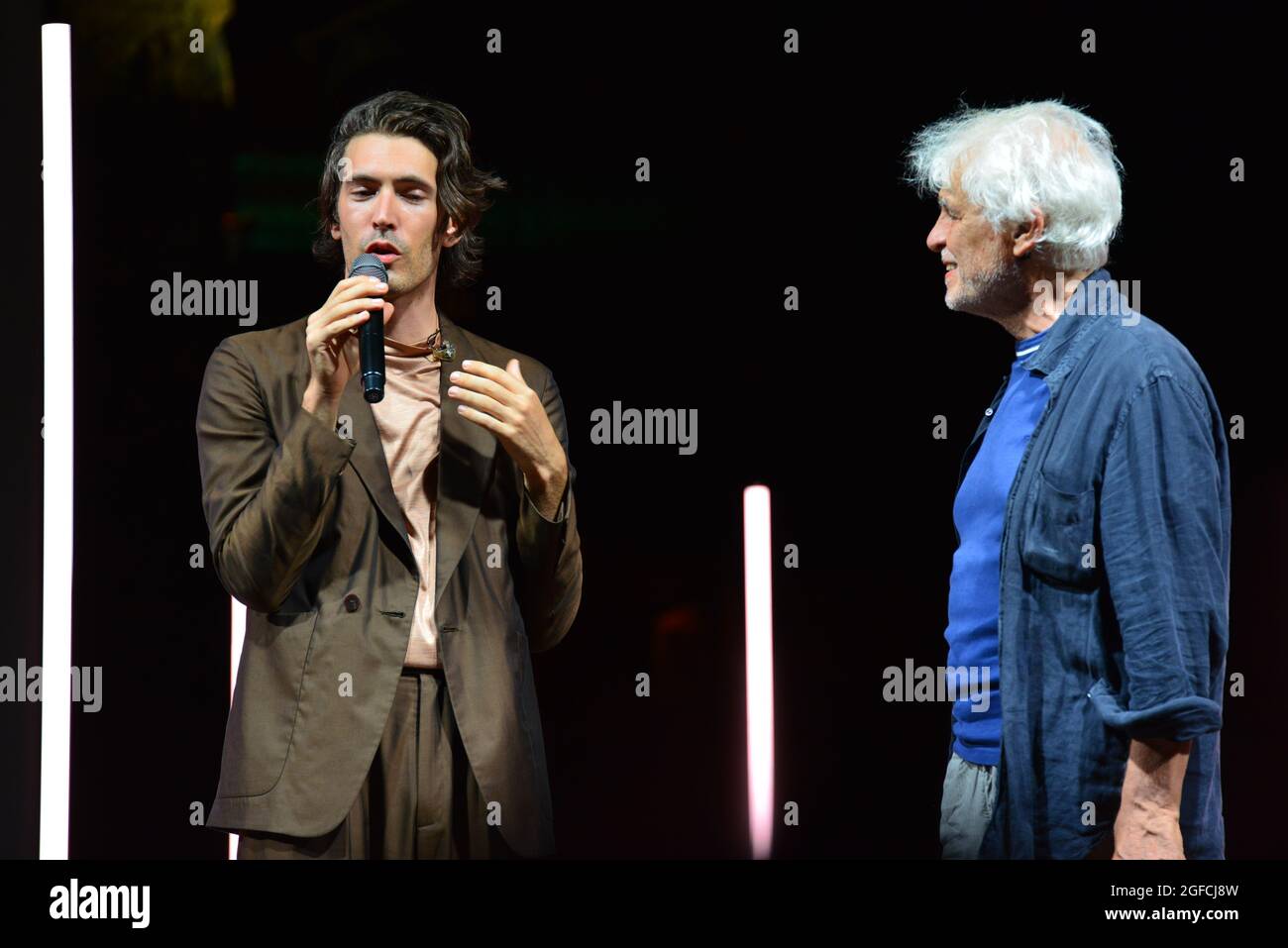 Michele Placido e Giovanni Caccamo – Parola Tour – Stockfoto