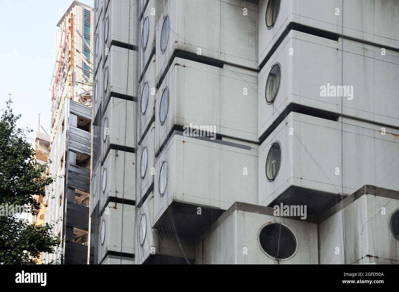Nakagin Capsule Tower von Kisho Kurokawa - Tokio Japan Stockfoto
