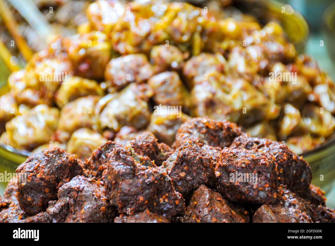 Street Food in Chengdu Stadt Sichuan Provinz China Stockfoto