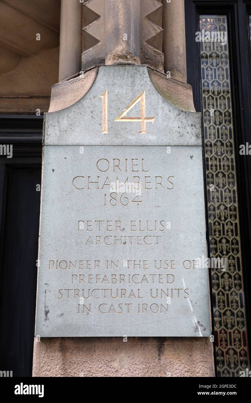 14 Water Street in Liverpool Stockfoto