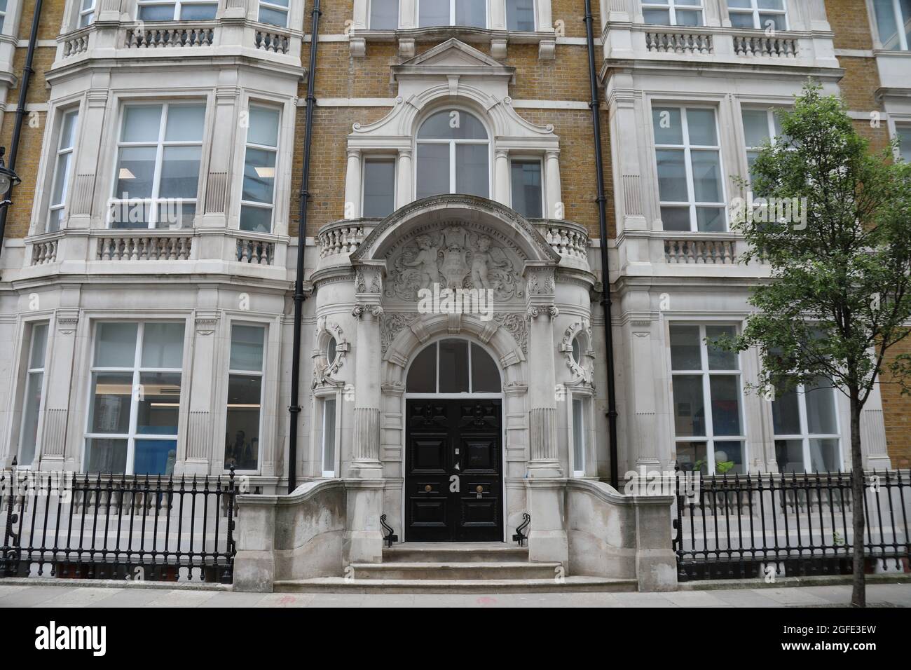 24 Portland Place in Marylebone in der City of Westminster Stockfoto