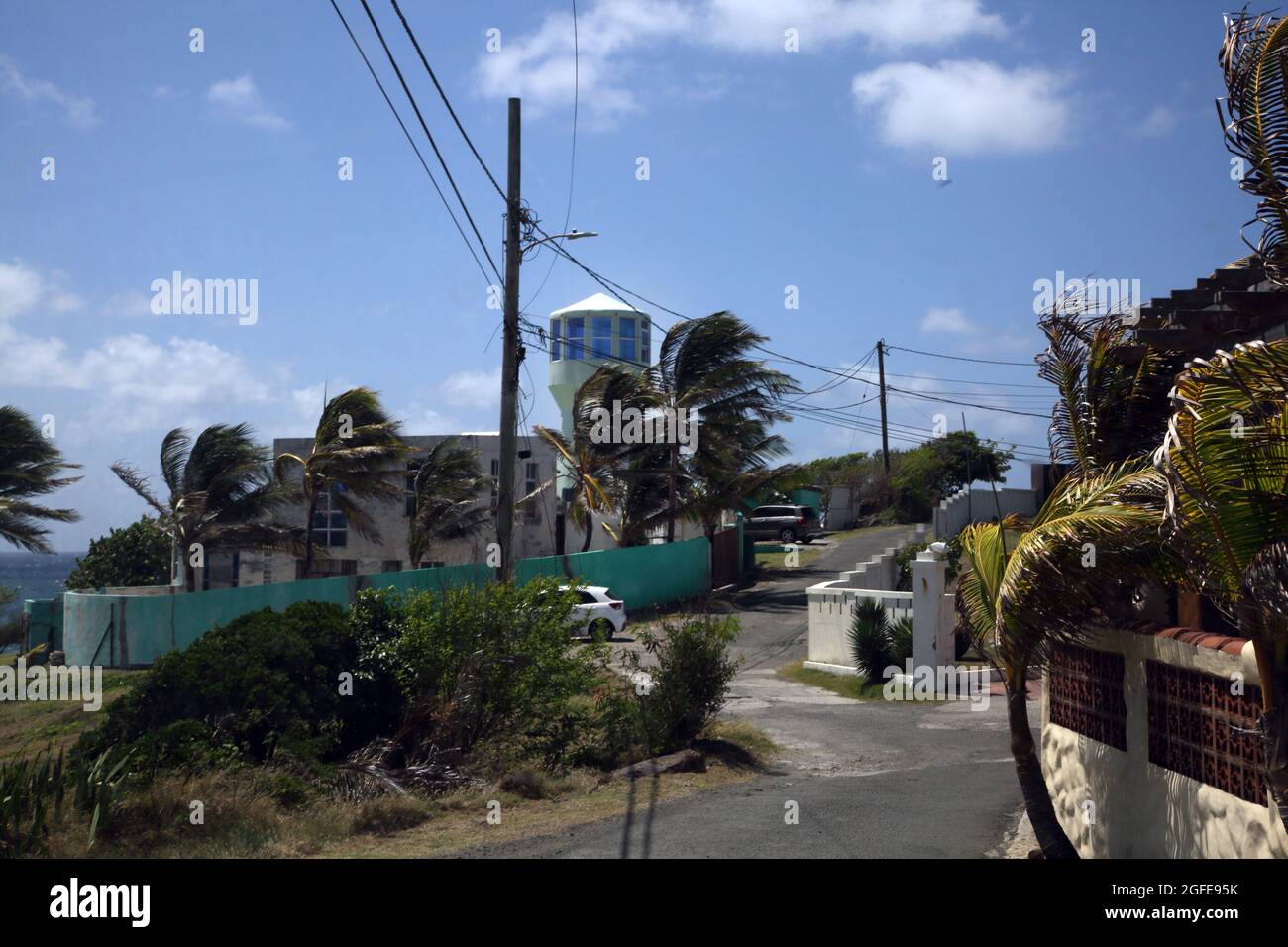 L'anse Aux Epines Grenada hauptsächlich Wohngemeinschaft in Saint George Parish, Grenada. Als südlichste Spitze von Grenada, bildet es einen Teil der Stockfoto