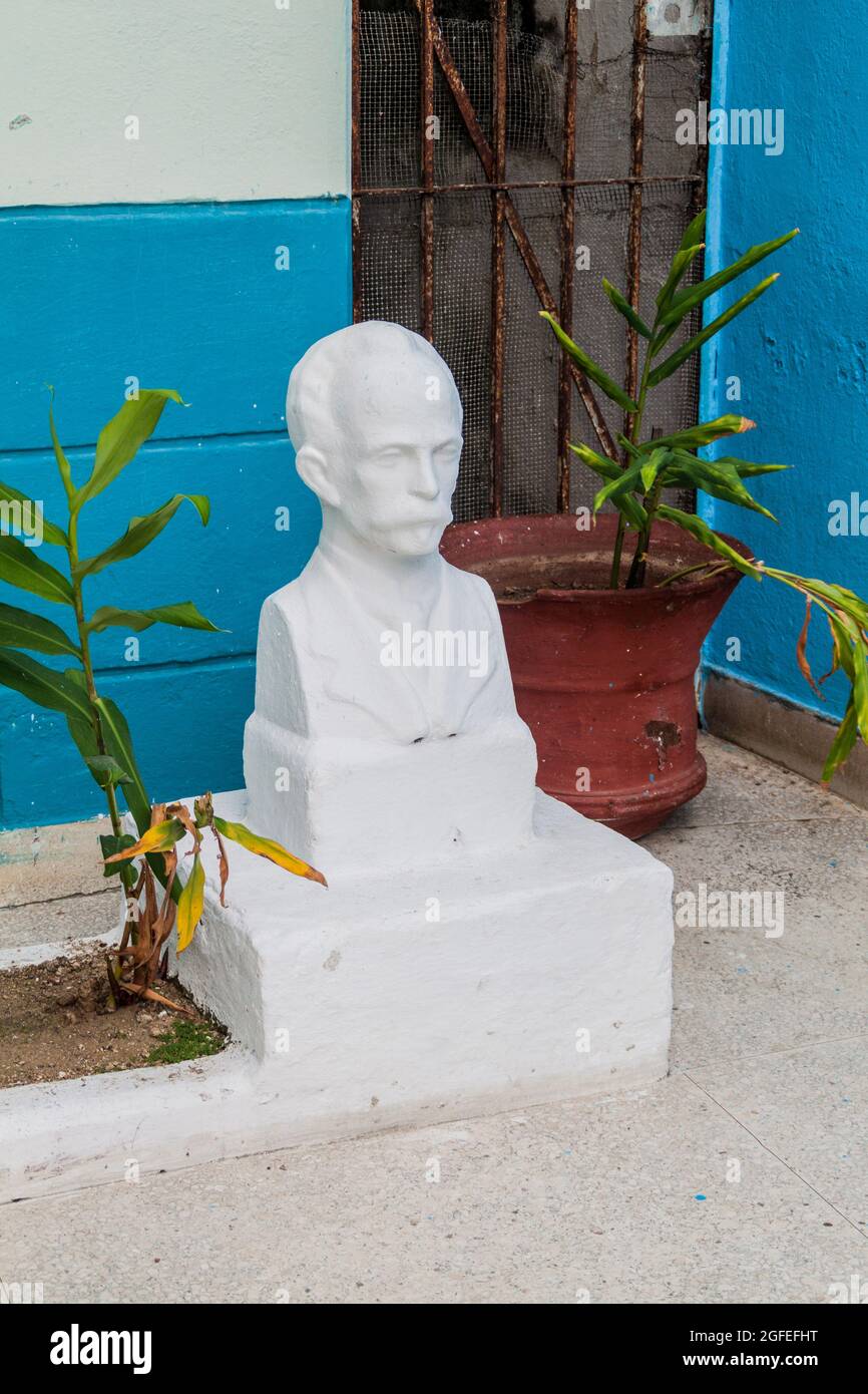 Kleines Jose Marti Denkmal in Sancti Spiritus, Kuba Stockfoto