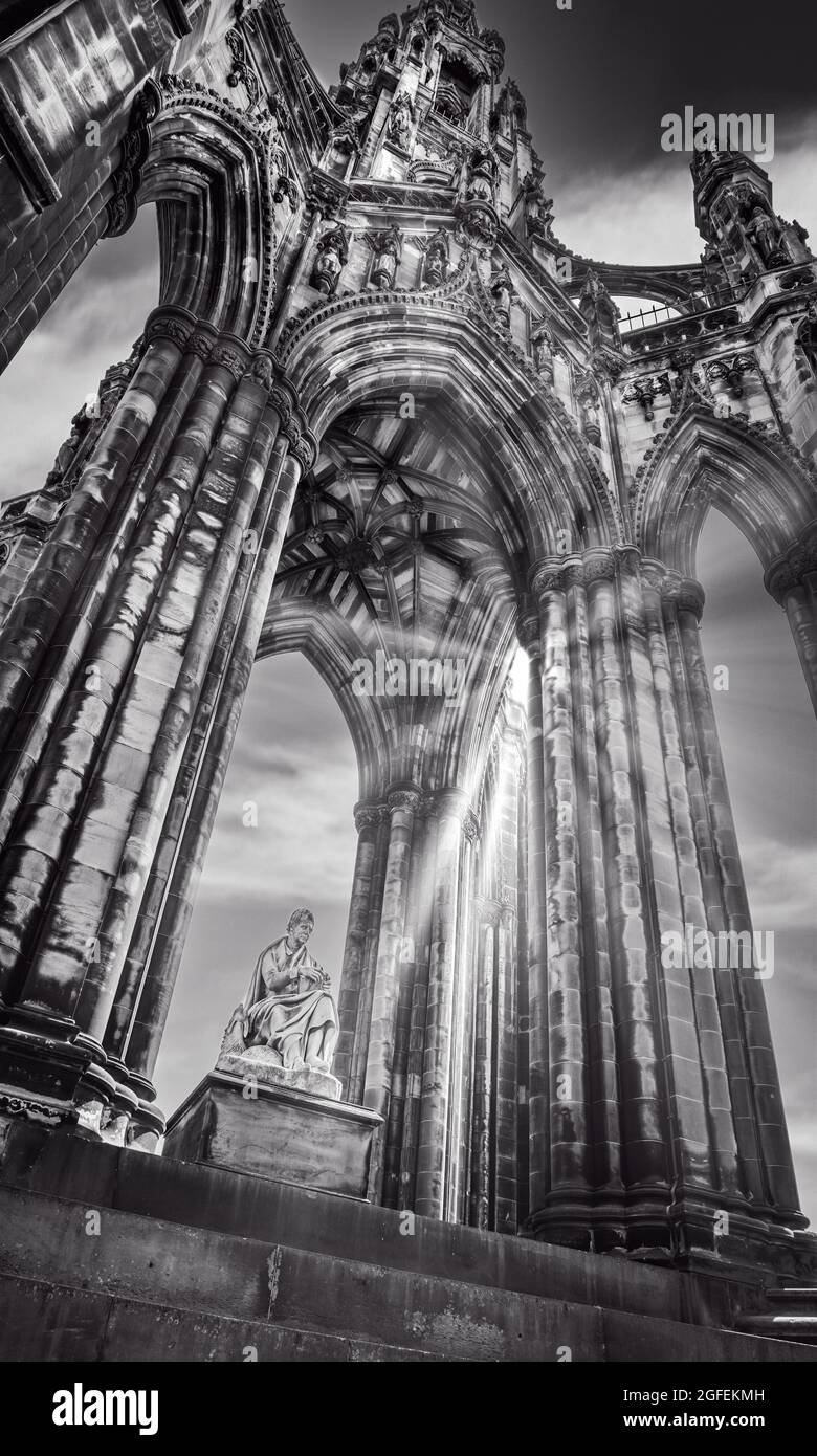 Das Scott Monument, Edinburgh, Schottland Stockfoto