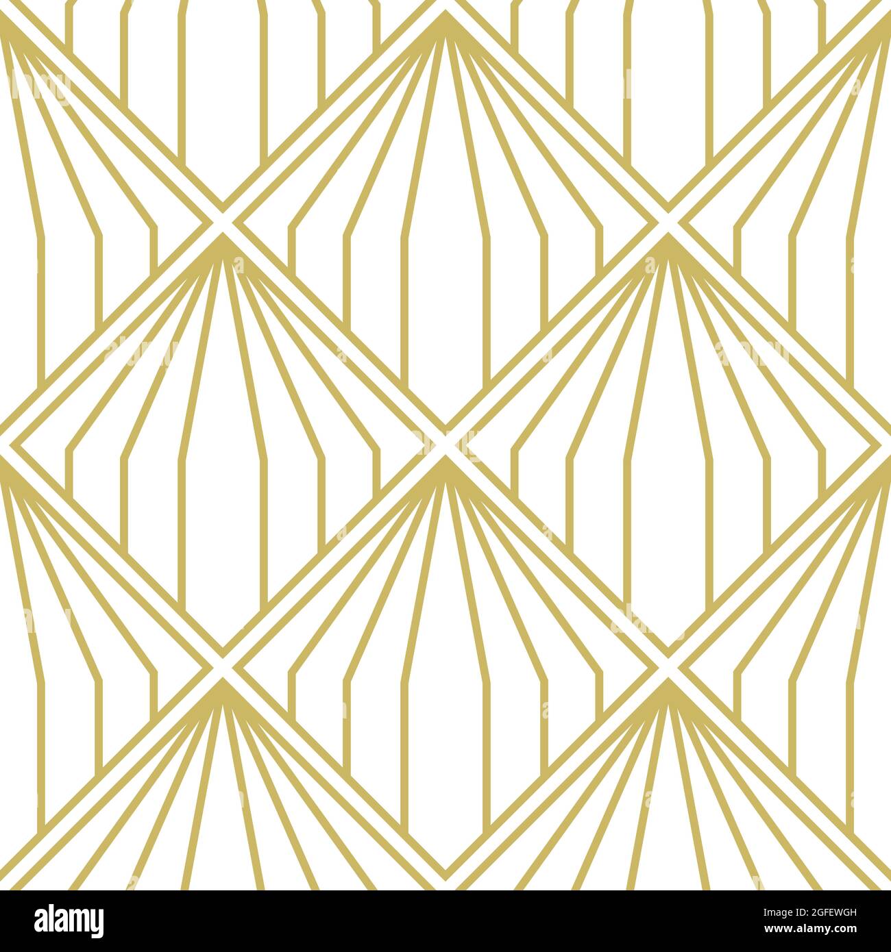 Art Déco-Muster. Nahtlose geometrische Vintage-Dekoration. Minimale Linien Stock Vektor