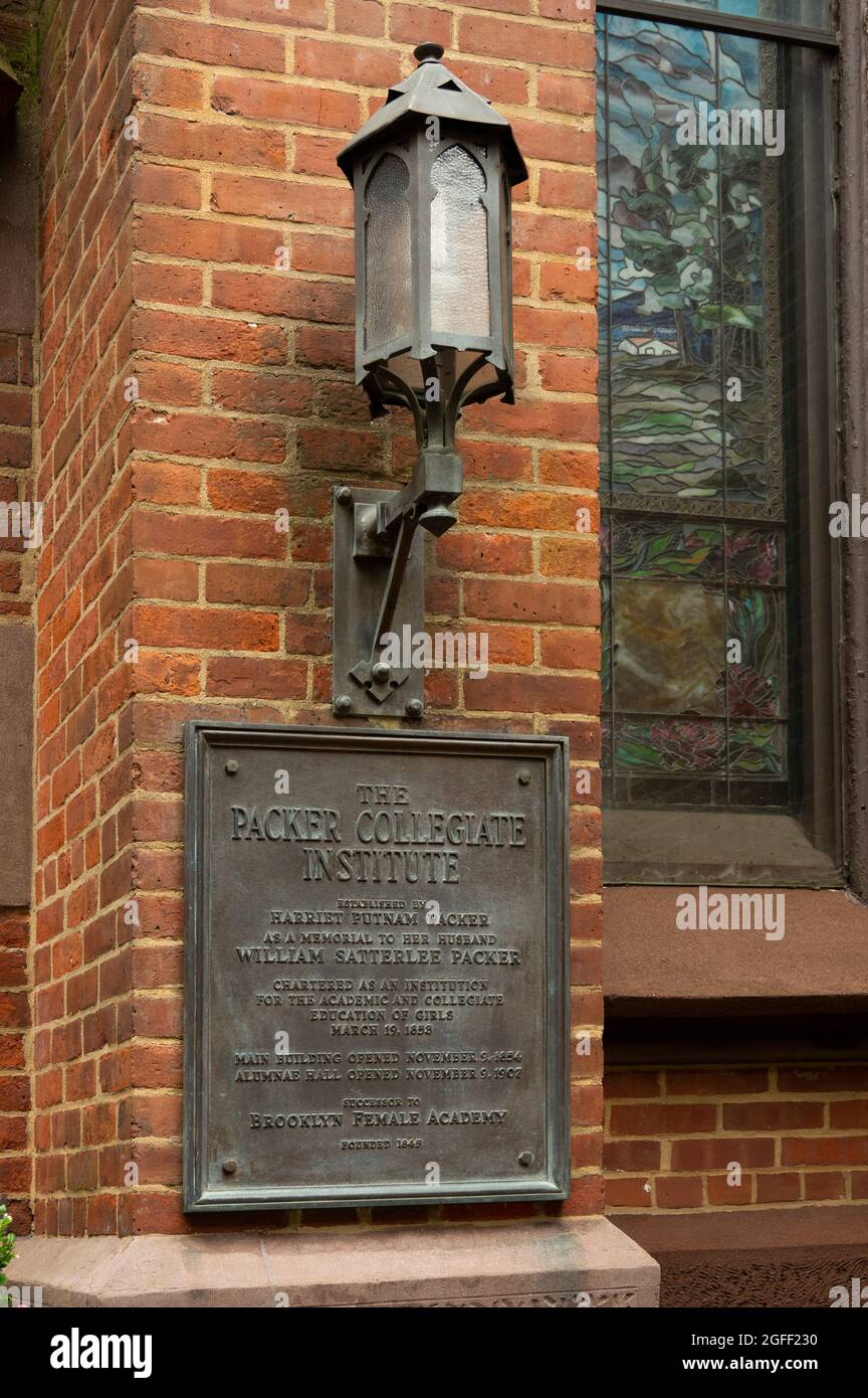 Packer Collegiate Institute in der Innenstadt von Brooklyn NYC Stockfoto