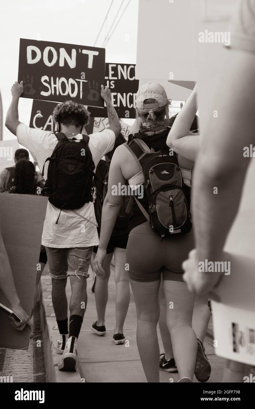 Black Lives Matter Phoenix Protest Stockfoto