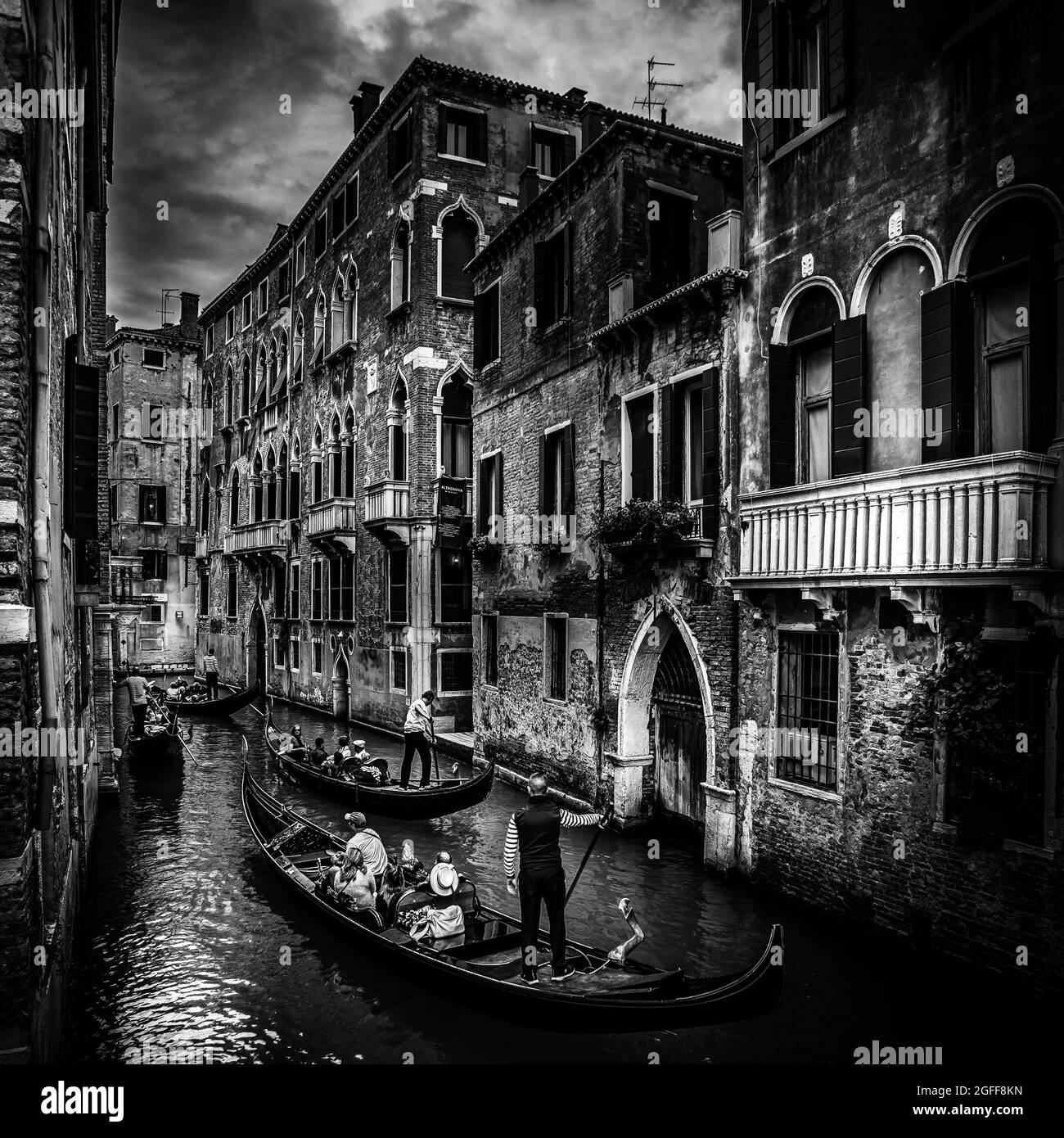 Venedig BW Stockfoto