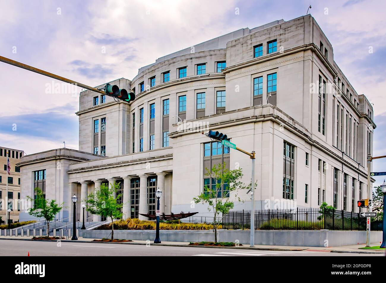 Das Bundesgericht des südlichen Bezirks von Alabama ist am 14. August 2021 in Mobile, Alabama, abgebildet. Stockfoto