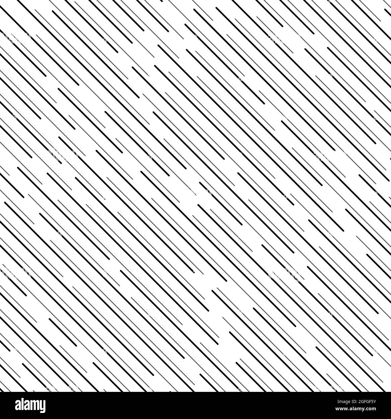 Abstrakte schwarze diagonale Linien auf weißem Hintergrund. Schräges Muster. Für Webseiten, Drucke, Textil- und Vorlagendesign Stock Vektor