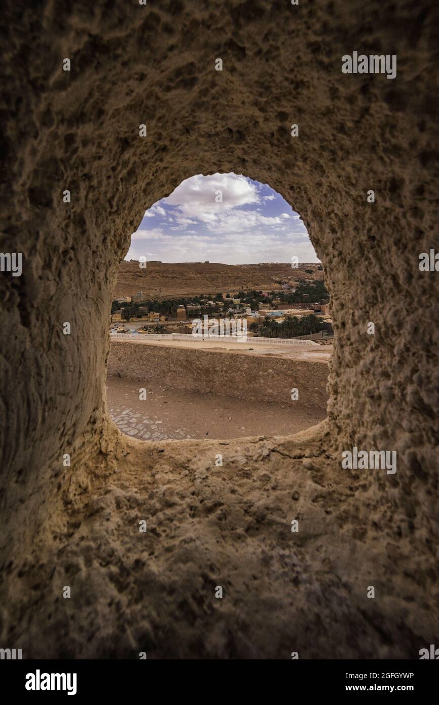 Algerische Architektur, Fotos aus Ghardaia Stockfoto