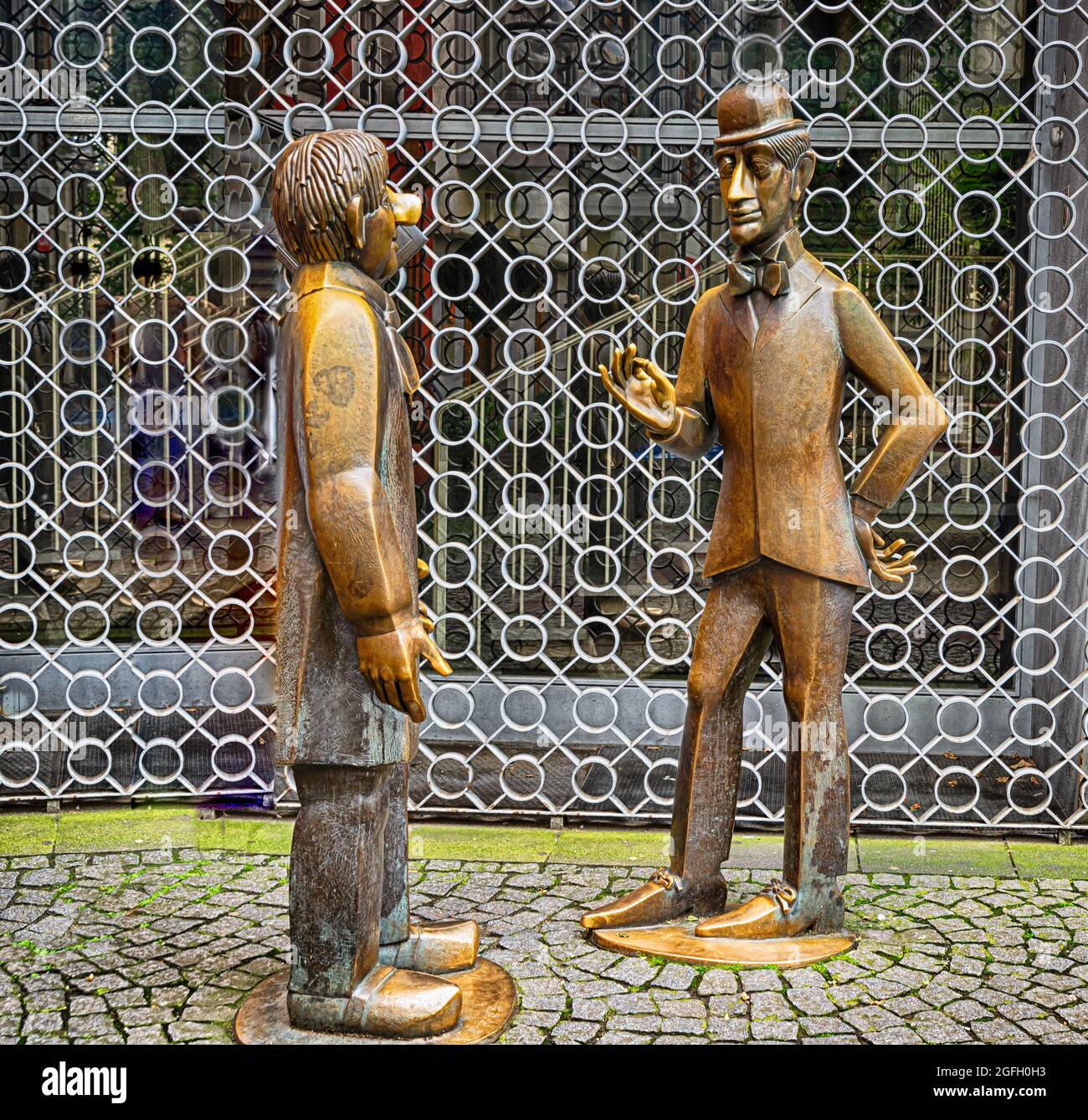 Das Original der Skulpturengruppe auf der Straße von Köln, Köln, Deutschland, Europa Stockfoto